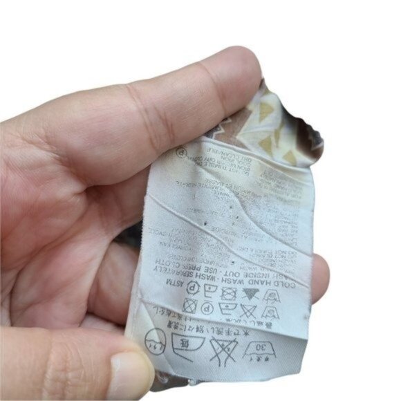 Miu Miu Mens Casual Button Down Shirt Graphic Print Logo All Over Green Brown - Picture 16 of 16